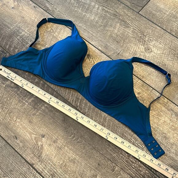 NWOT Third Love 24/7 Classic Uplift Plunge Deep Teal Bra Size 34F - Picture 3 of 8